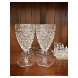 FOSTORIA AMERICAN stemmed drinking glasses