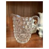 FOSTORIA AMERICAN pitcher 7.25' tall