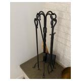 Fire Place Set - Holder w/ 4 tools