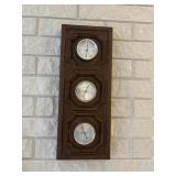 3 piece barometer, thermometer and humidity