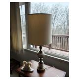 electric lamp with shade  living room