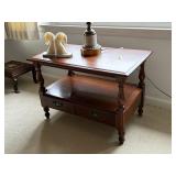 side table with drawer cherry by HARDEN