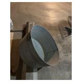galvanized wash tub   22' w x 11' tall  garage
