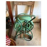 hose reel metal and hose   garage