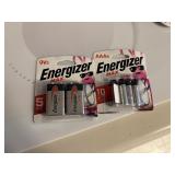 ENERGIZER BATTERIES  4 AAA, 2 9VOLT