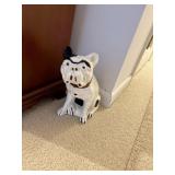 ceramic  bull dog   entry way