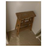 2 foot wood step ladder  entry way closet
