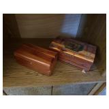 mini cedar chest, and other cedar chest with