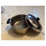 REVERE stock pot with lid, copper bottom no236397`