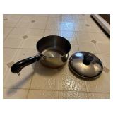 REVERE sauce pan, lid   6.25' x 3.25'