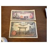 50 SEN NOTE, 10 SEN NOTE from JAPAN