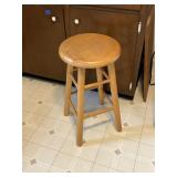 wood bar stool, kitchen