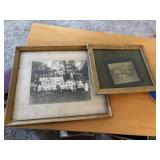 2 old family pictures framed, 19 kids, and a