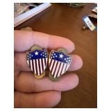 WORLD WAR I I,  13 stars n stripes lapel pins