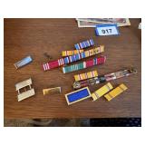 WORLD WAR I I , military ranking ribbon bar badges