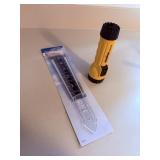 acurite rain gauge new, and flashlight