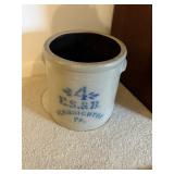 4 gallon crock  E S & B NEWBRIGHTON PA