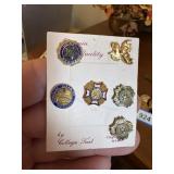 6  WORLD WAR I I ,pins, american legion,