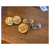 WORLD WAR I I, U.S. ARMY, lapel pins and