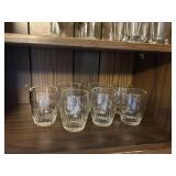 7 small 8oz  ANCOUR HOCKING drinking glasses