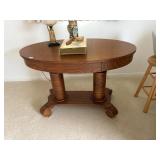 parlor table with drawer and shelf