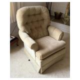 Pair of matching swivel rockers     living room