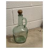 cool green bottle with stopper   garage
