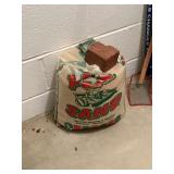 bag of sand ,  garage