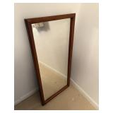 framed mirror  20' x 42'   dining room