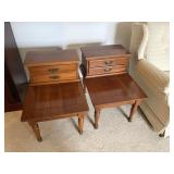 2 end tables, 2 drawers @ by HARDEN