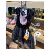 Girl's size Small 4-7 Black cat halloween costume