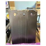 6 Black Pumpkin cut-out signs 5.75 x 23'