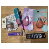 DEVOTION cologne, lip balms, eye makeup