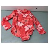 girls 4T CARTERS SIMPLE JOYS long sleeve 1pc swim