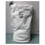 6pk mens large white tshirts HANES