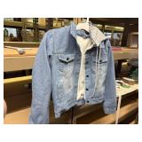 youth 2xl denim jacket sherpa lined  with