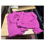 womens small athletic set - long sleeve crop top