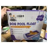 dog pool float, claw resistant, suppports 220 lb