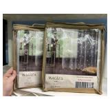 2 panels, embroidered sheer cuttains, 52'x 84'@