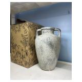ceramic vintage vase with handle 10' x 8'