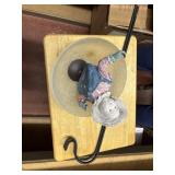 Two Flower Hooks and scarcrow planter attachment