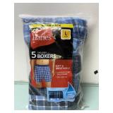 5pk mens large36-38 HANES tagless boxers