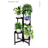 5 tier metal plant stand black 31' tall
