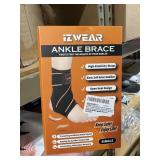 IZWEAR ANKLE BRACE, open heel, secure fit
