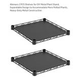 4 metal black wire platforms 13' square