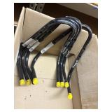 4 V-Shape Hang-All Hooks wall mount