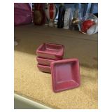 4 Pampered Chef Dip cups 2.75'