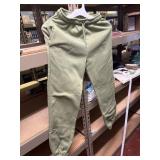green heavy sweatpants, kids size 150