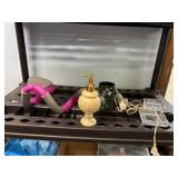 thigh master, battery candle, 2 dishes, curling