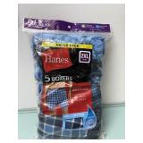 5pk mens 2xl 44-46' HANES boxer briefs